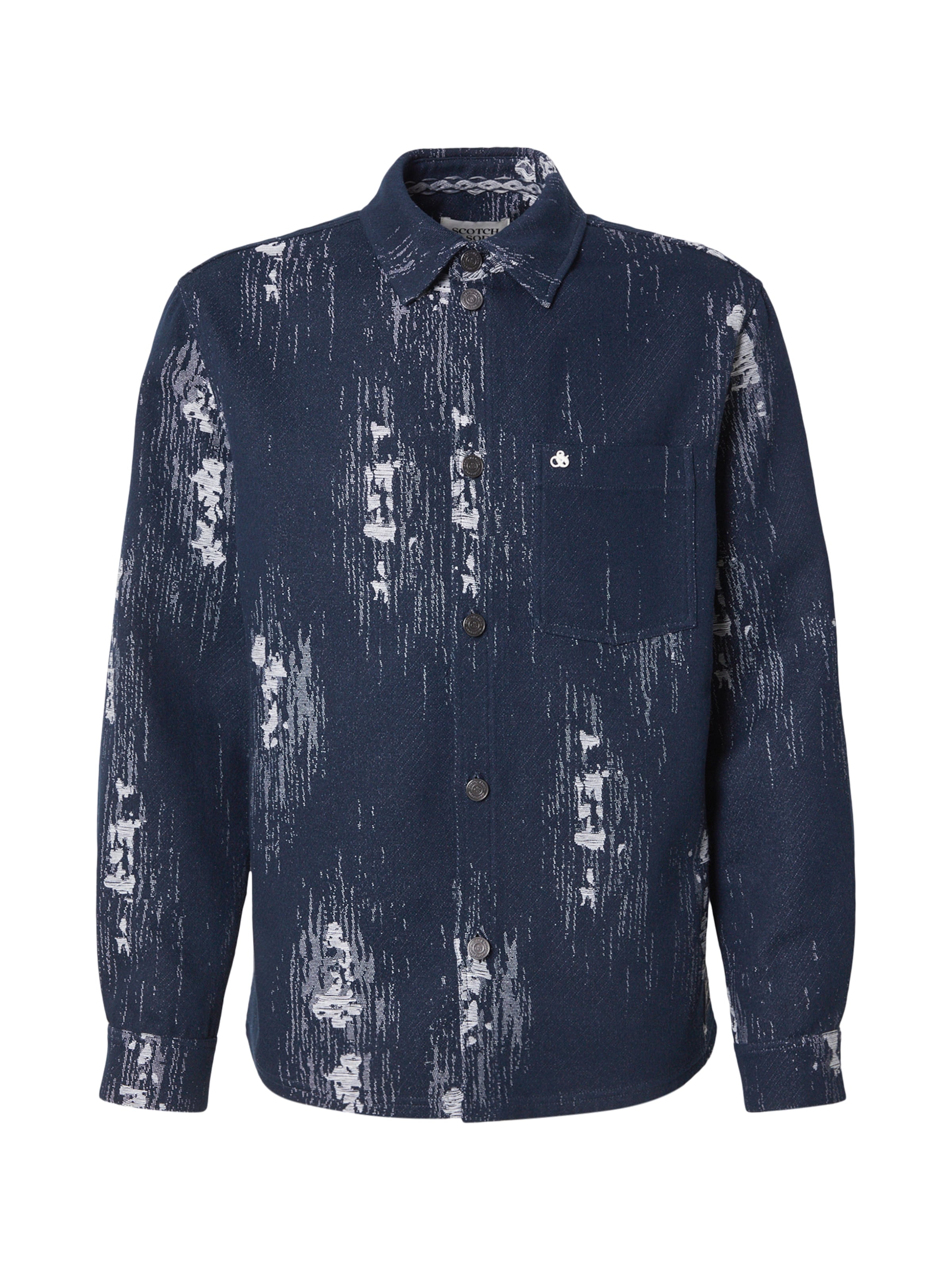 Coupe regular Chemise SCOTCH & SODA en bleu : devant