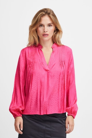 PULZ Jeans Blouse 'Pzaurora' in Pink: front