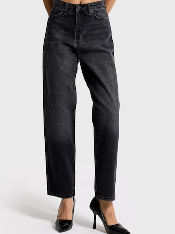 IT'S BASIC Loose fit Jeans 'JUNE RELAXED MID RISE JEANS' in Black
