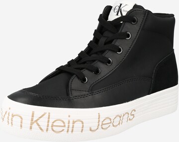 Calvin Klein Jeans High-Top Sneakers in Black: front