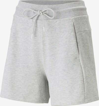 PUMA Pantalon de sport 'POWER' en gris chiné / blanc, Vue avec produit