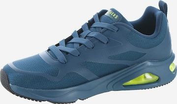 SKECHERS Sportieve veterschoen in Blauw: voorkant
