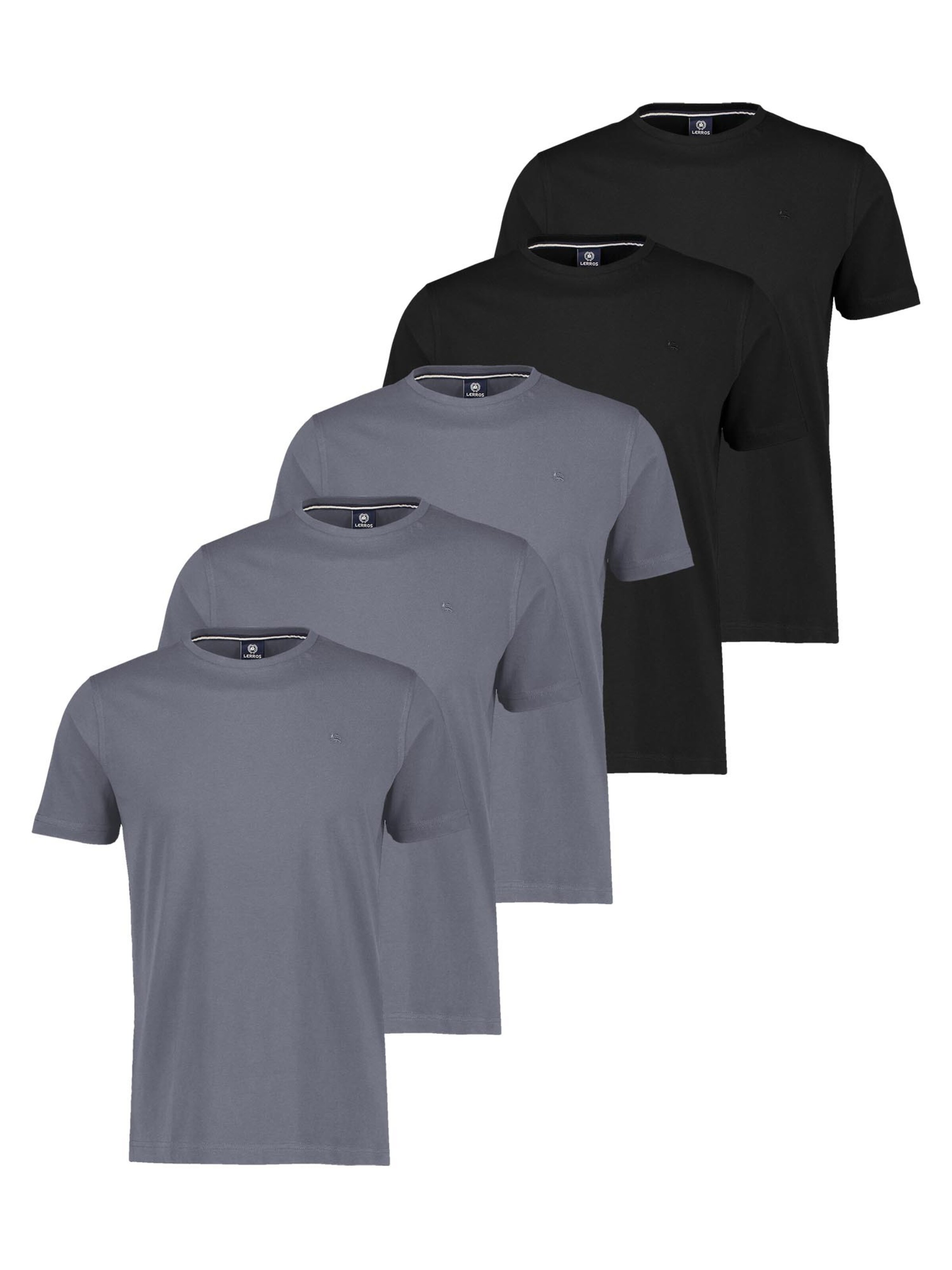LERROS Shirt 'Basic' in Grijs: voorkant
