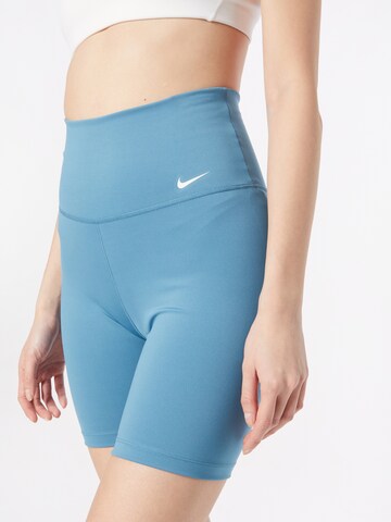NIKE Skinny Sportovní kalhoty 'ONE' – modrá