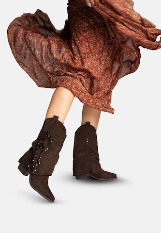 Bottes de cowboy Salinyang en marron