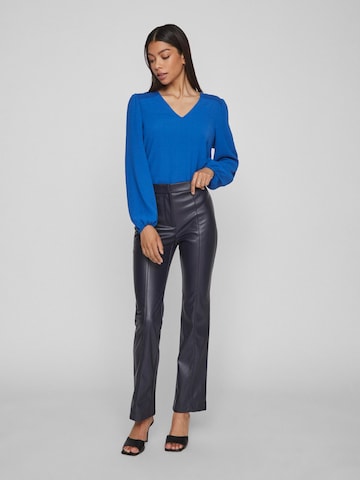 VILA Flared Pants 'Nanna' in Blue