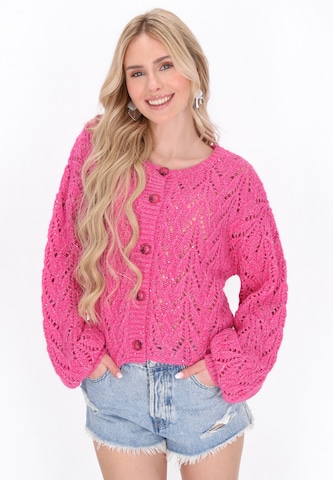 IZIA - Cárdigan en rosa: frente