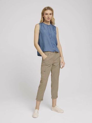 TOM TAILOR Bluse in Blau