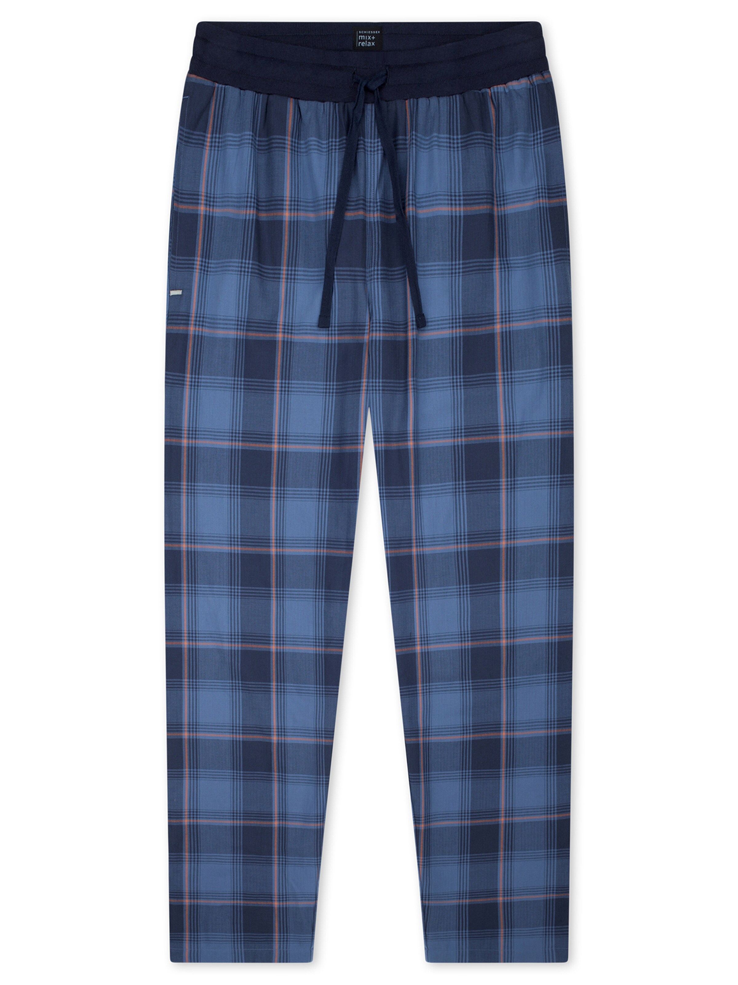 SCHIESSER Pyjamahose ' Mix Relax ' in Blau: Vorderseite