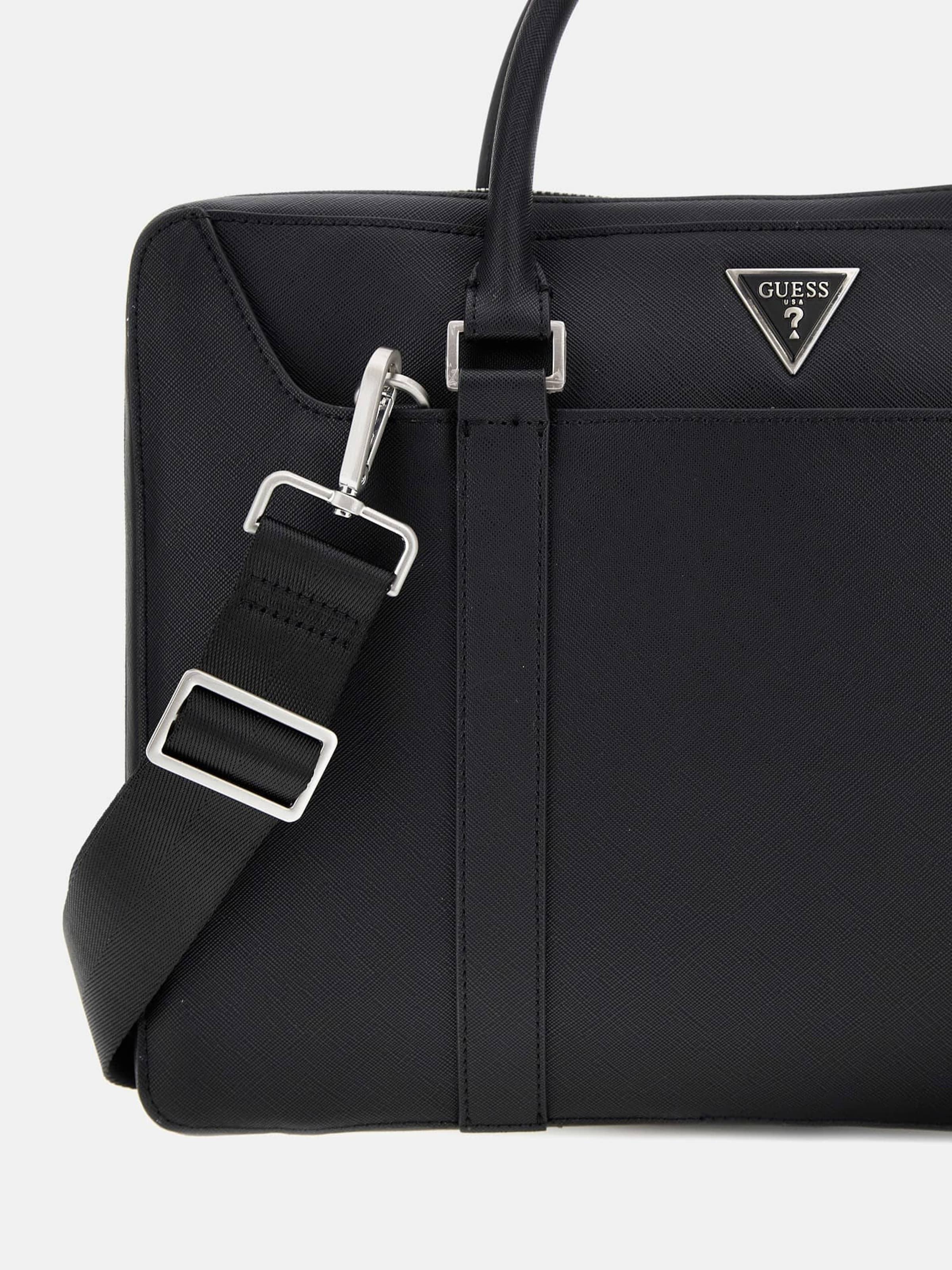 GUESS Document Bag Certosa in Black ABOUT YOU