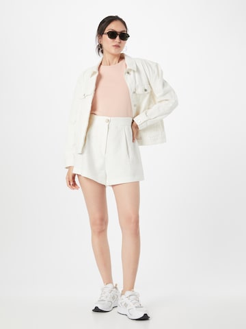 River Island regular Παντελόνι πλισέ σε λευκό