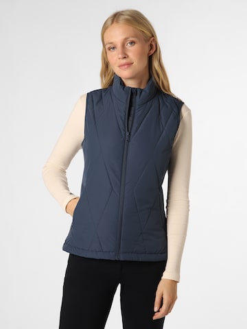 Marie Lund Bodywarmer 'Rose' in Blauw: voorkant