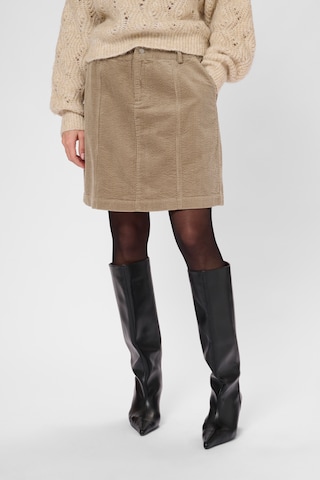 CULTURE Nederdel 'Baela' i beige: forside