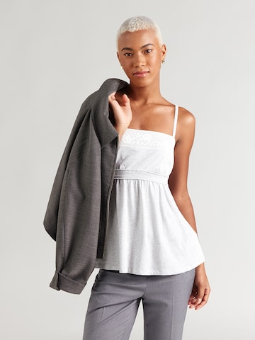 HOLLISTER Τοπ 'DEC4 DTC BARE LACE TRIM BABYDOLL 4CC $19' σε γκρι: μπροστά