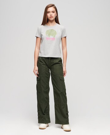 Wide Leg Pantalon cargo Superdry en vert