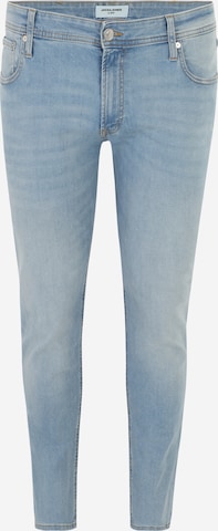 Coupe slim Jean 'LIAM' Jack & Jones Plus en bleu : devant