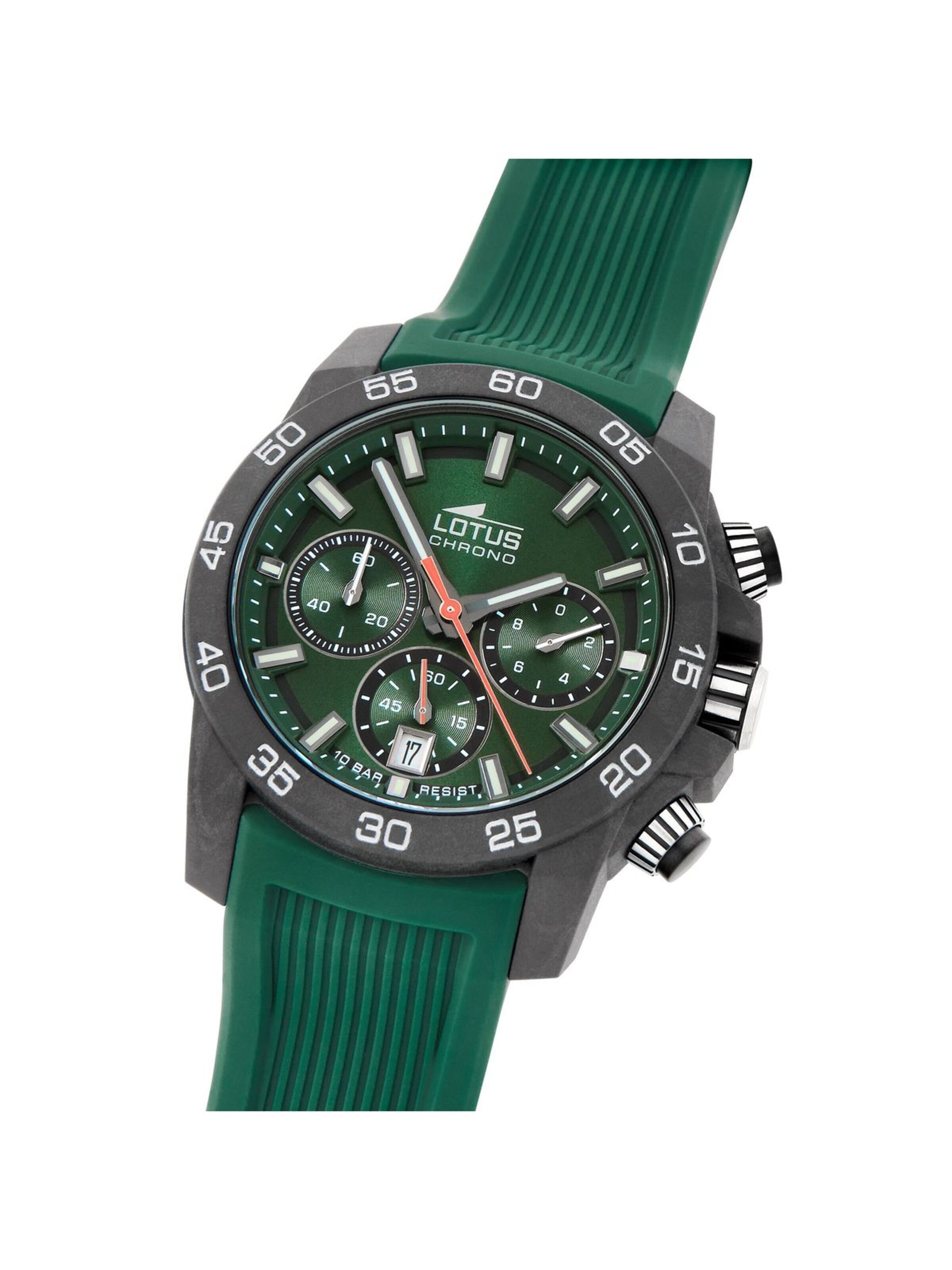 Lotus Analoog horloge in Groen