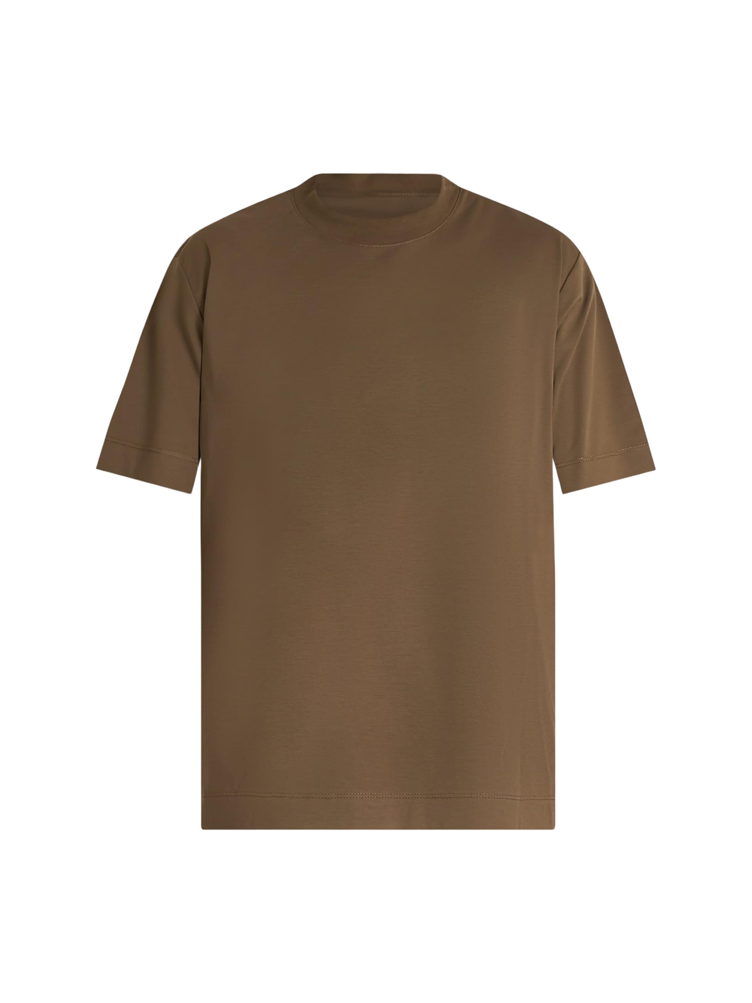 T-Shirt Yes London en marron : devant