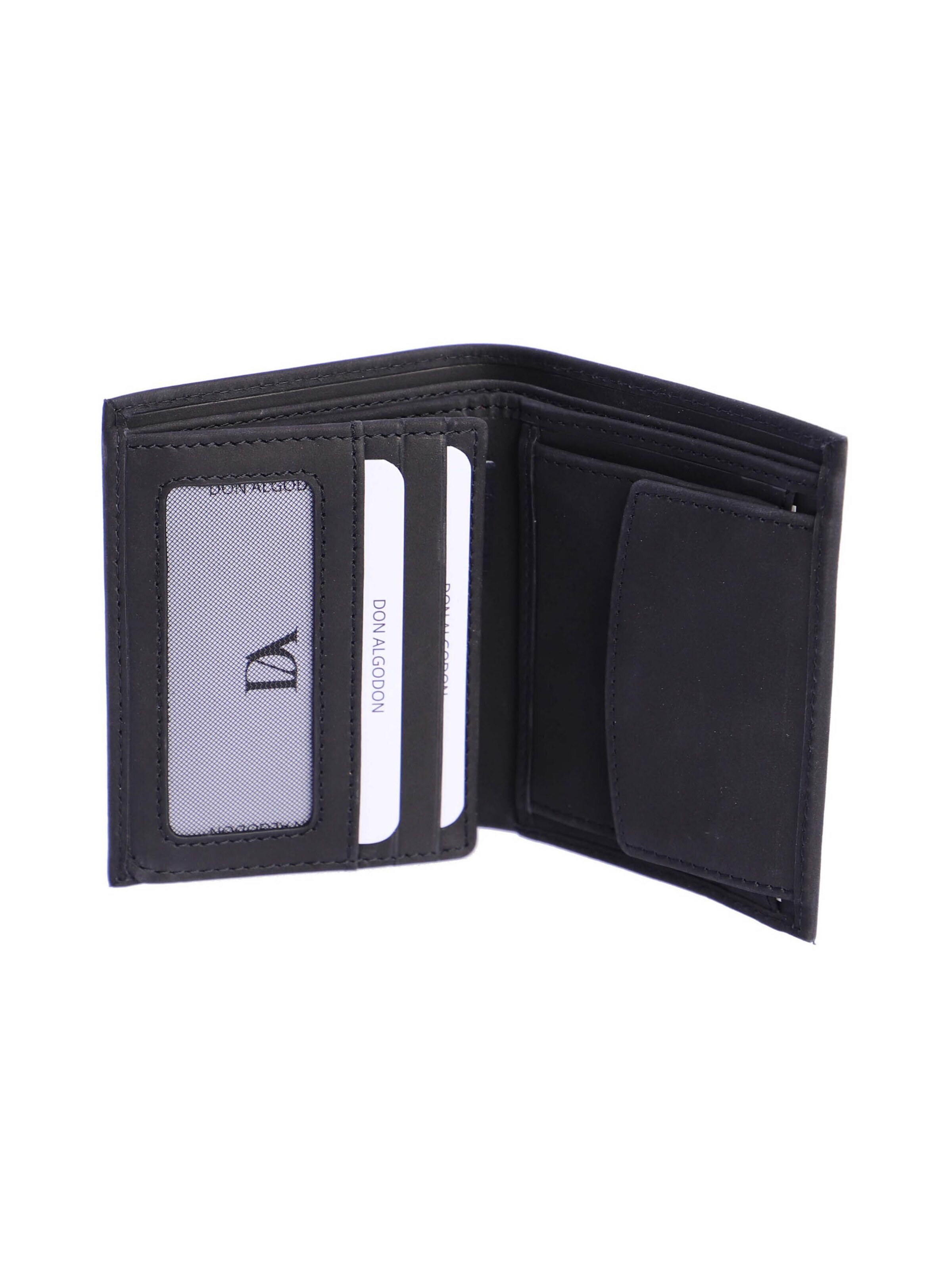 Don Algodon - Cartera 'Cartera para hombre Nicolás de piel con protección RFID' en negro