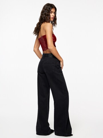 Pull&Bear Top | rdeča barva