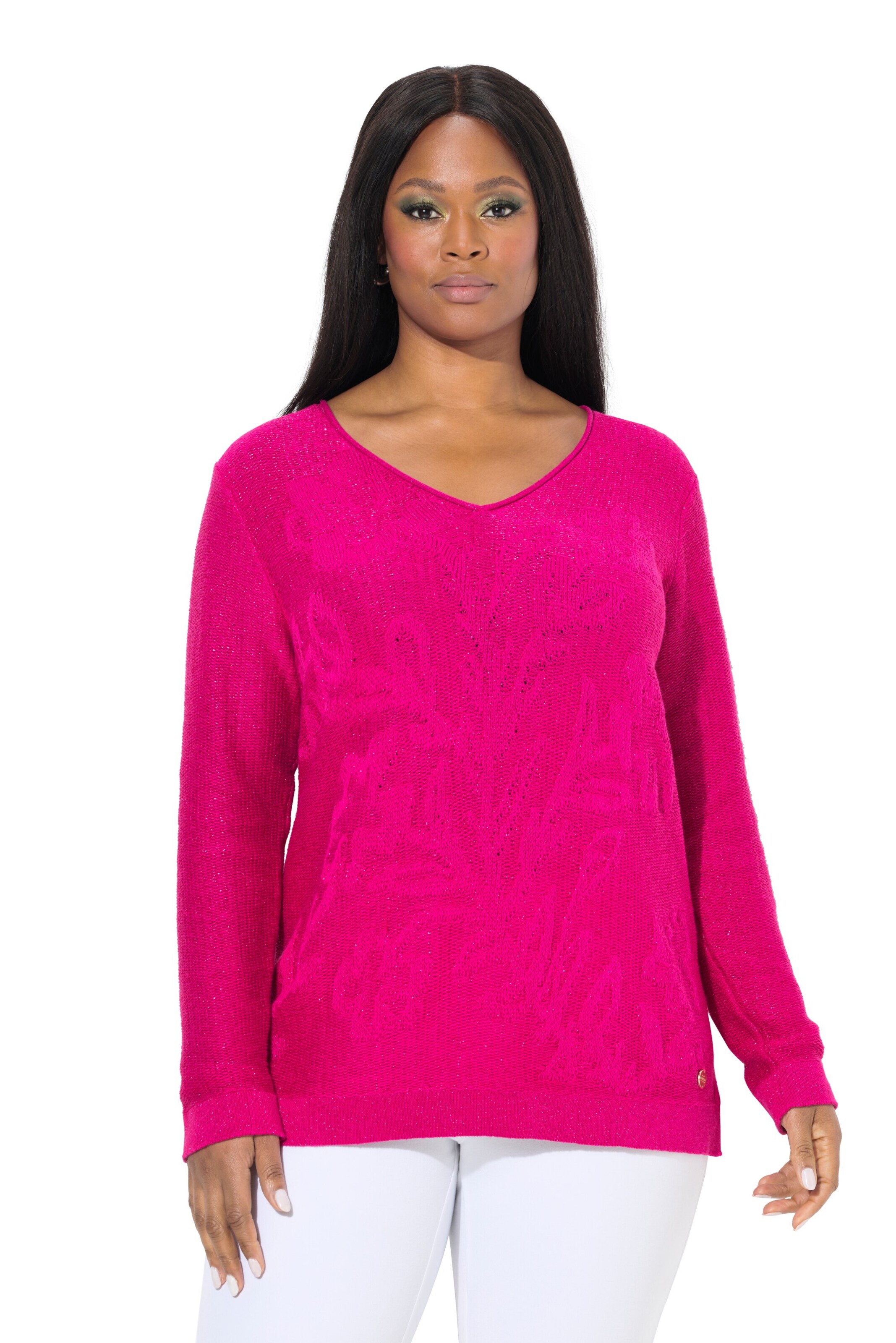 Ulla Popken Pullover in Pink: Vorderseite