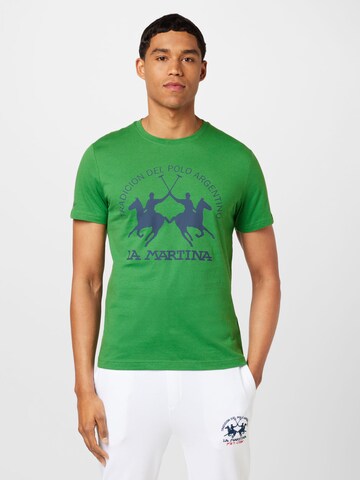 La Martina Shirt in Groen: voorkant