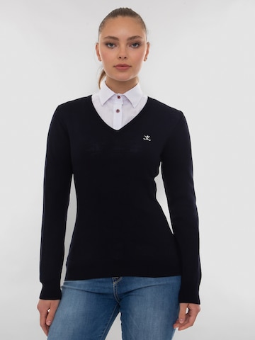 Sir Raymond Tailor Sweater 'Verty' in Blue: front
