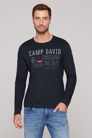 CAMP DAVID Μπλούζα φούτερ σε μπλε: μπροστά
