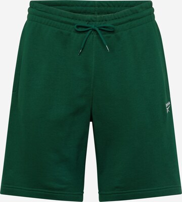 Reebok Regular Trousers in Green: front