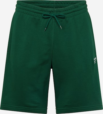 Regular Pantaloni sport de la Reebok pe verde: față