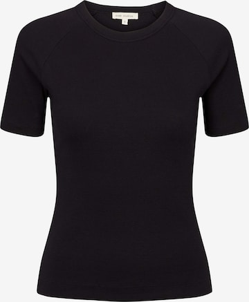 Esmé Studios - Camiseta 'ESBlossom SS O-neck Rib' en negro: frente