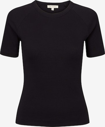 Esmé Studios Shirt 'ESBlossom SS O-neck Rib' in Black: front