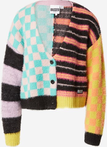 The Ragged Priest Knit Cardigan 'Electric' in Mixed colors: front