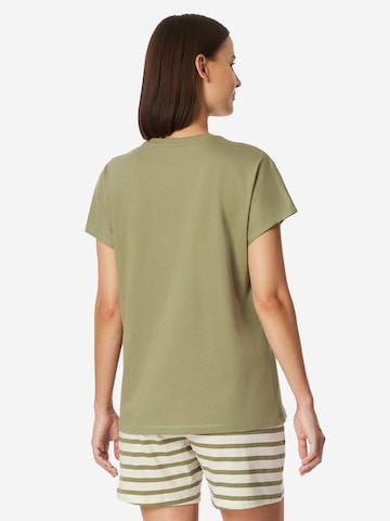 SCHIESSER Pyjama 'Casual Essentials' in Grün