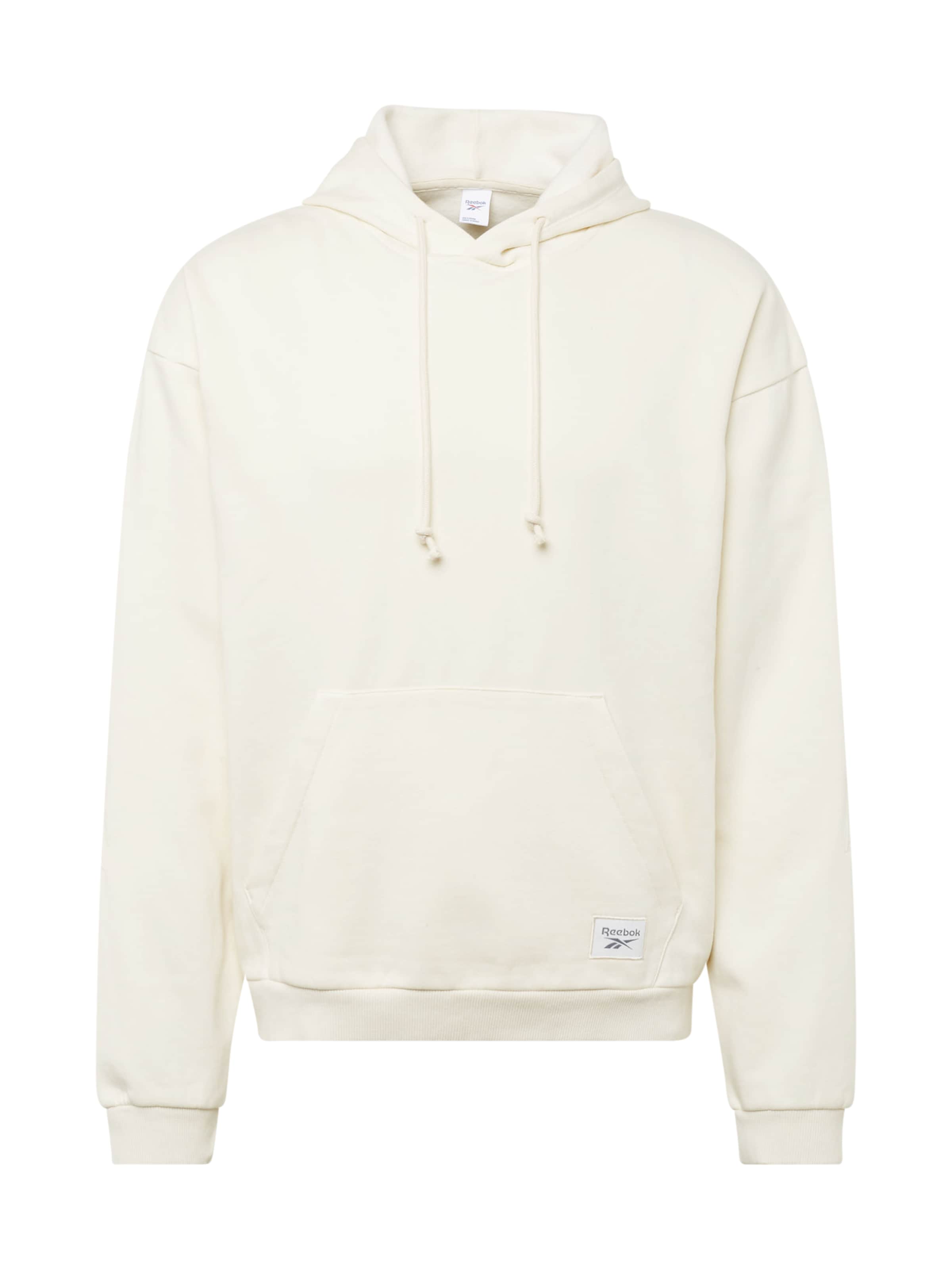 Reebok Športová mikina - Biela: predná strana
