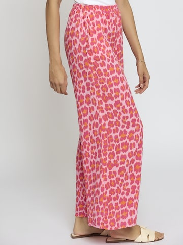 Wide Leg Pantalon 'Patriciaa' Lilavie en rose