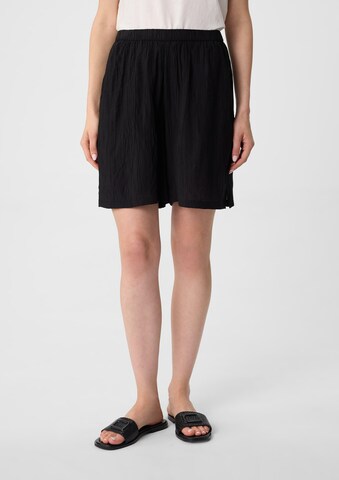 Regular Pantalon comma casual identity en noir : devant