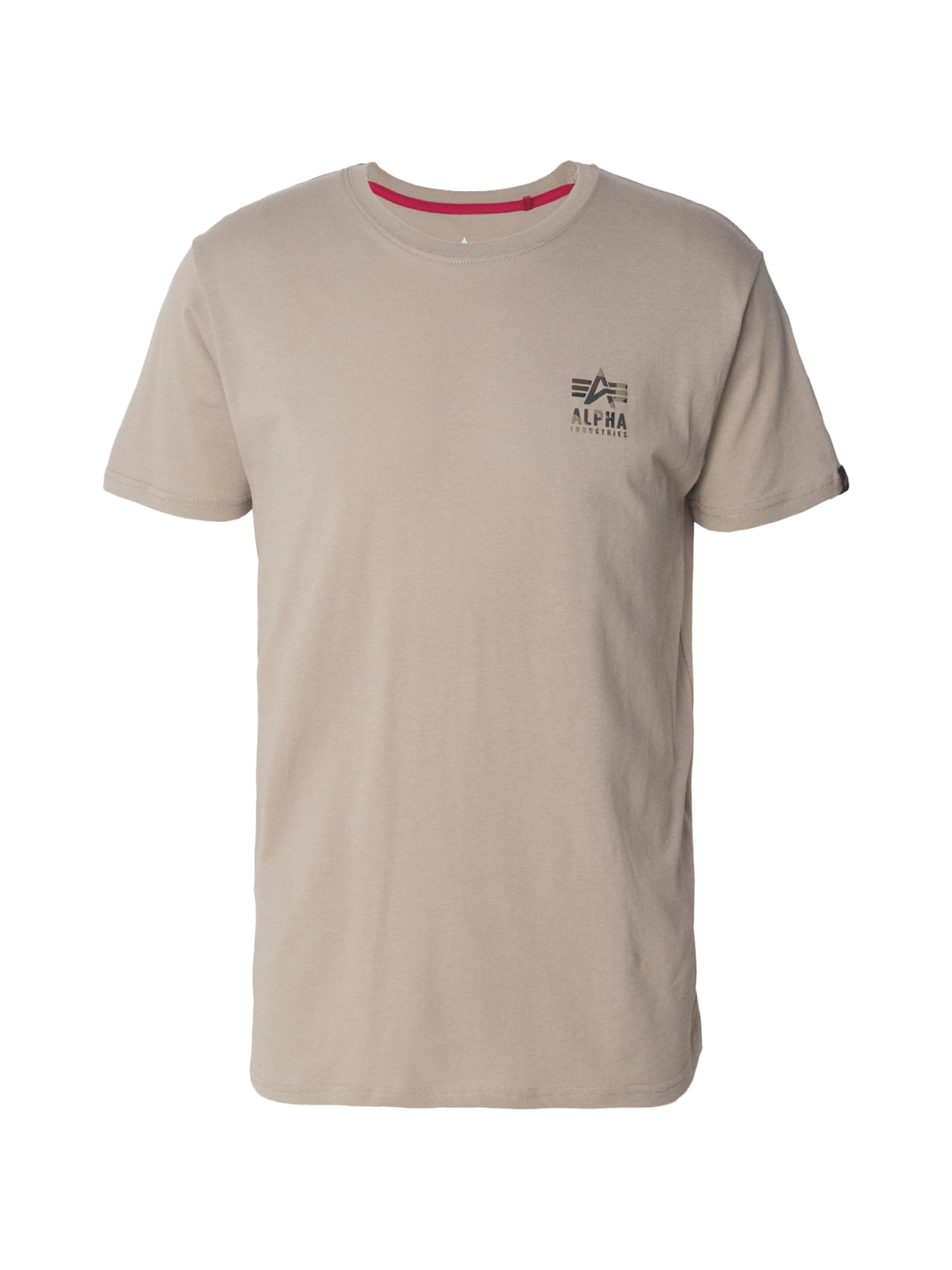ALPHA INDUSTRIES - Camiseta en beige: frente