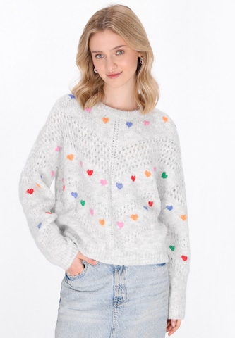 Pull-over MYMO en gris : devant