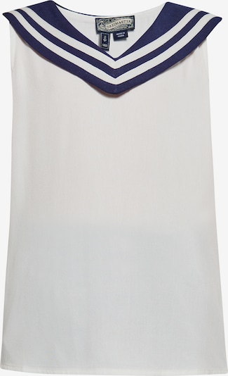 DreiMaster Vintage Chemisier en marine / blanc, Vue avec produit