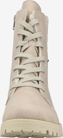 Stivaletto stringato di Rieker in beige