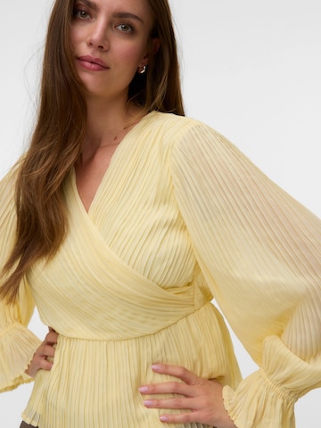 Chemisier 'VMDora' VERO MODA en jaune