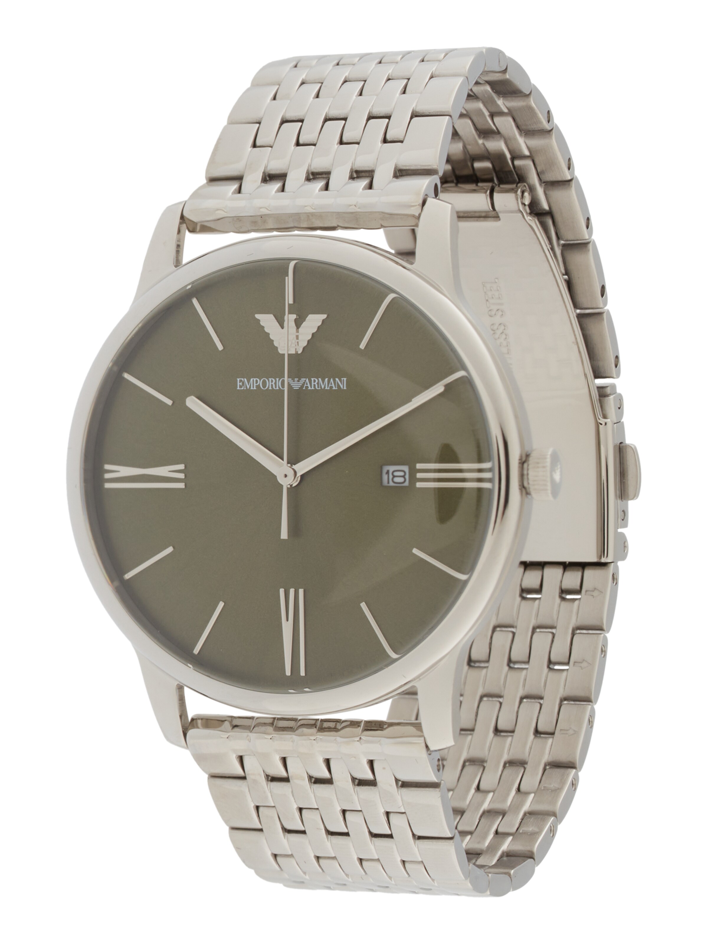 Emporio Armani Analoog horloge in Zilver: voorkant