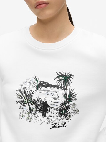 Felpa 'Villa la Vigie' di Karl Lagerfeld in beige