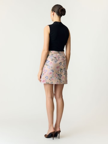 YAS - Falda 'MABEL' en beige