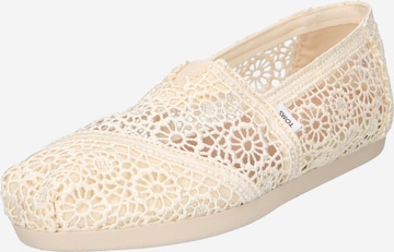 TOMS Classic Flats 'ALPARGATA' in Beige: front