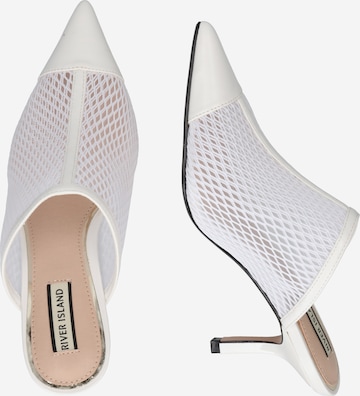 River Island - Zapatos con plataforma en blanco