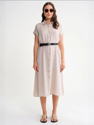 Robe-chemise MixRay en beige