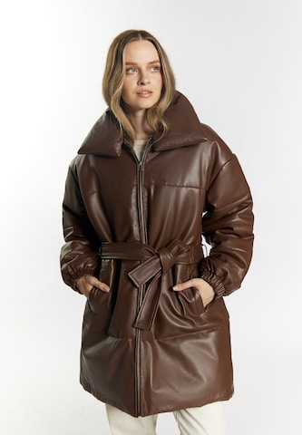 Veste d’hiver DreiMaster Vintage en marron : devant