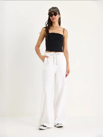 Wide Leg Pantalon Bianco Lucci en blanc : devant